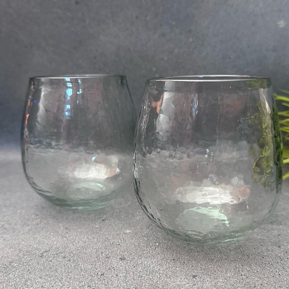 Elegant Glass Tumblers/2pcs